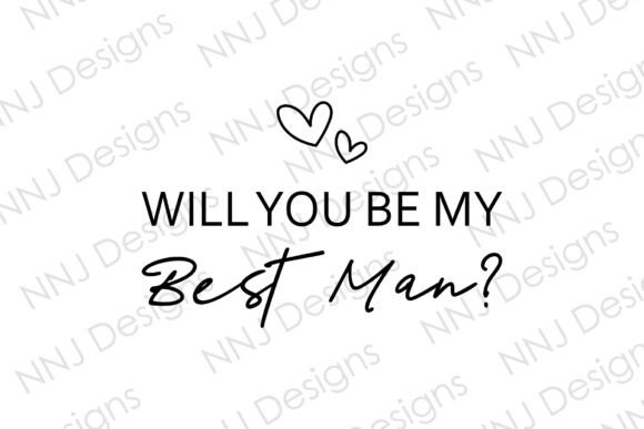 Best Man Proposal SVGs for Wedding Stationery