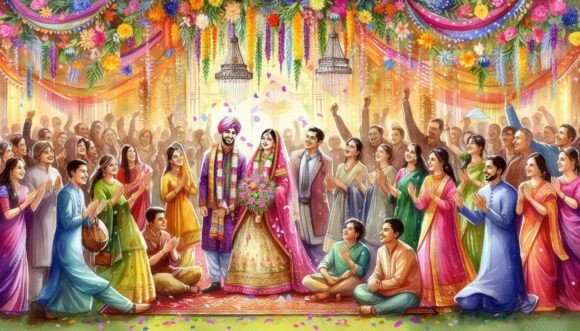 Celebrating Love with Digital Art: The Indian Wedding Aesthetic
