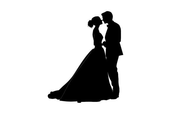 Crafting Romance: The Art of Wedding Couple Silhouettes in Design