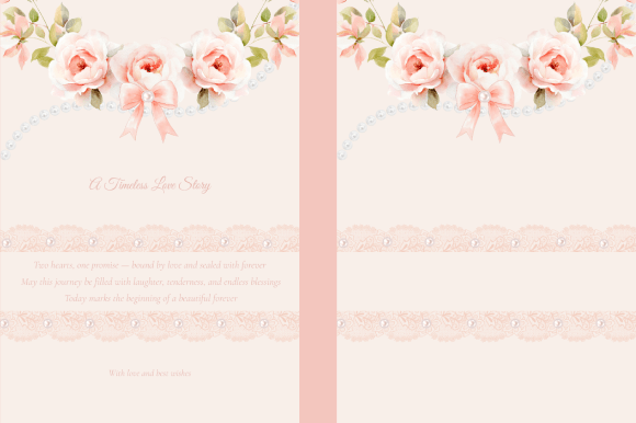 Elegant Floral Wedding Card Template: Design for Timeless Romance