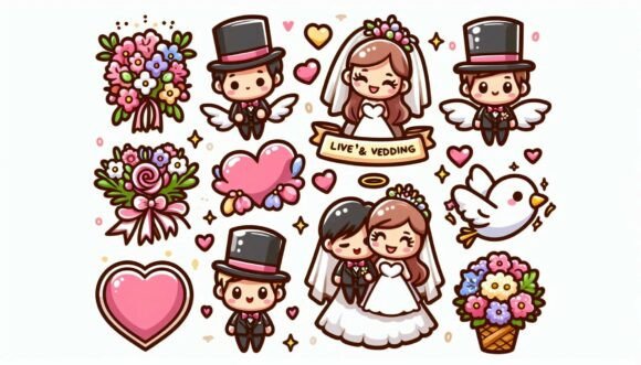 Heartwarming Wedding Stickers: Your Go-To for Charming Designs