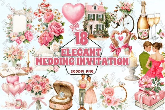 Timeless Beauty: Mastering the Art of Wedding Stationery with PNGs