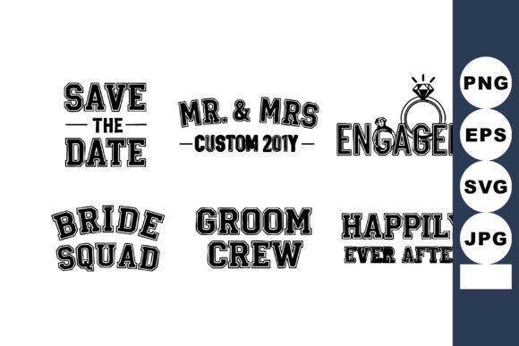 Timeless Typography: Save the Date Vintage Wedding Text