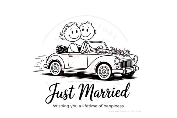 Wedding Couple Stick Figures 144: Love in Every Line